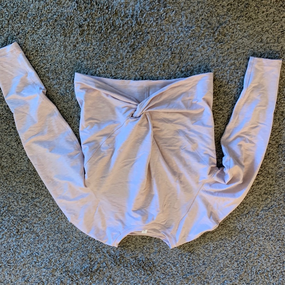 Lululemon Cropped Light Pink Sweatshirt